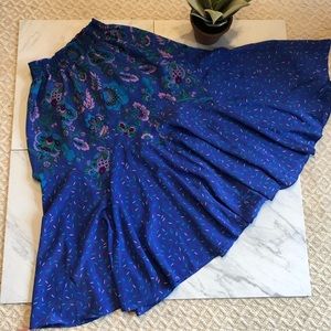 Floral Blue Women's Skirt